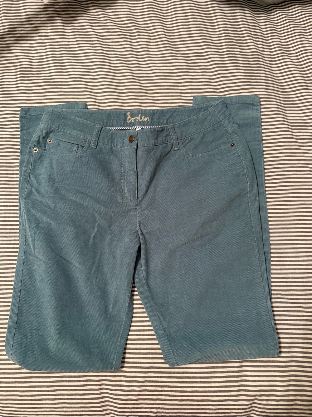 Boden Teal Corduroy Pants, NWOT, 10L